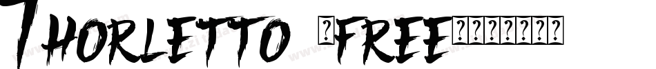 Thorletto (free)字体转换